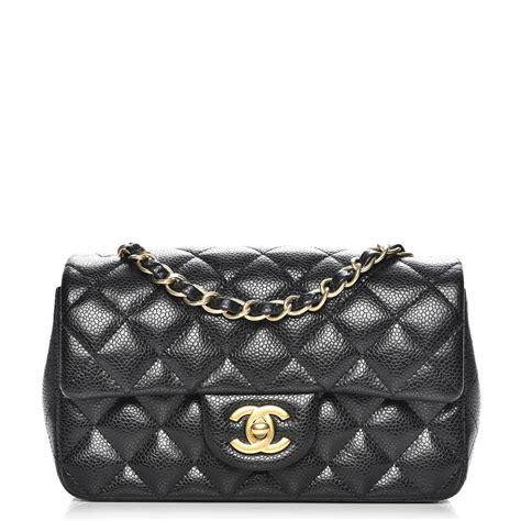 Chanel Mini Rectangular Flap Black Cav